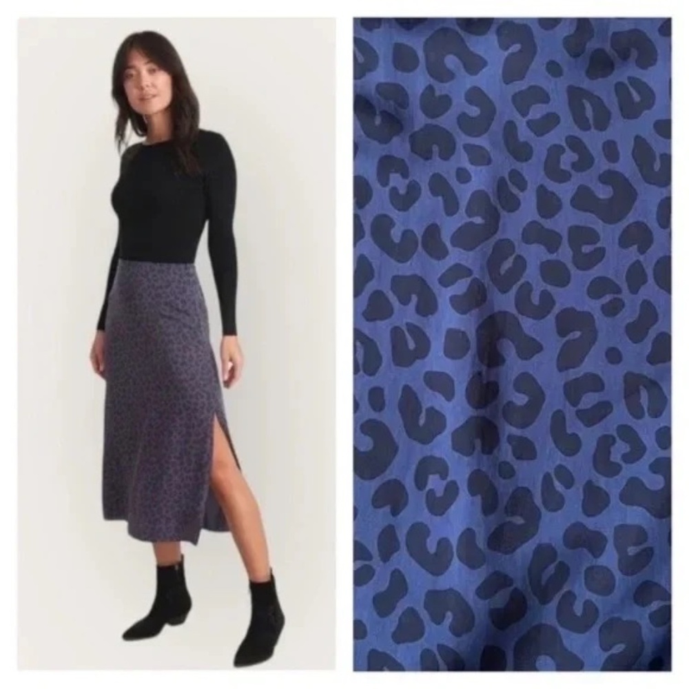 Marine Layer Ryan Slip Skirt in Cheetah